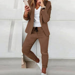 Hannah Casual Blazer & Jogger Set