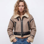 Elfriede Reversible Shearling Bomber Jacket