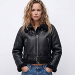 Elfriede Reversible Shearling Bomber Jacket
