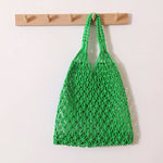 Mia Crochet Macrame Cotton Tote Bag