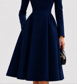 Nora Tailored Coat Dress with Midi Skirt