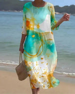 Annika Floral Print Midi Dress