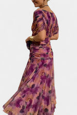 Greta Off-Shoulder Fitted Maxi Evening Dress