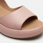 Greta Open-Toe Slingback Wedge Sandals