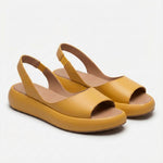 Greta Open-Toe Slingback Wedge Sandals
