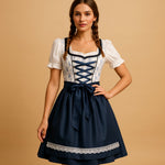 Nora Lace-Trim Apron Dirndl Dress