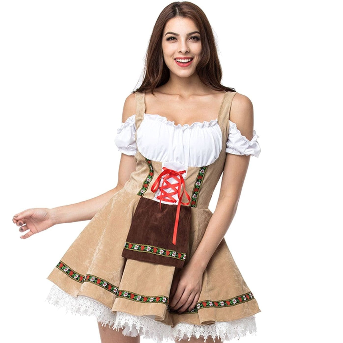 Marie Off-Shoulder Lace Corset Dirndl Dress