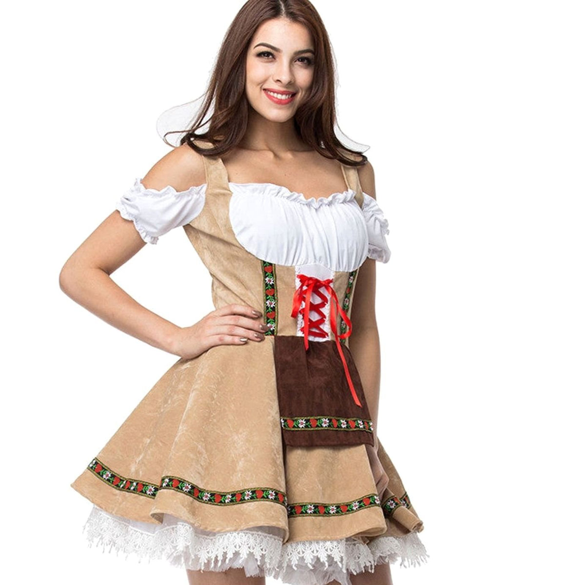Marie Off-Shoulder Lace Corset Dirndl Dress