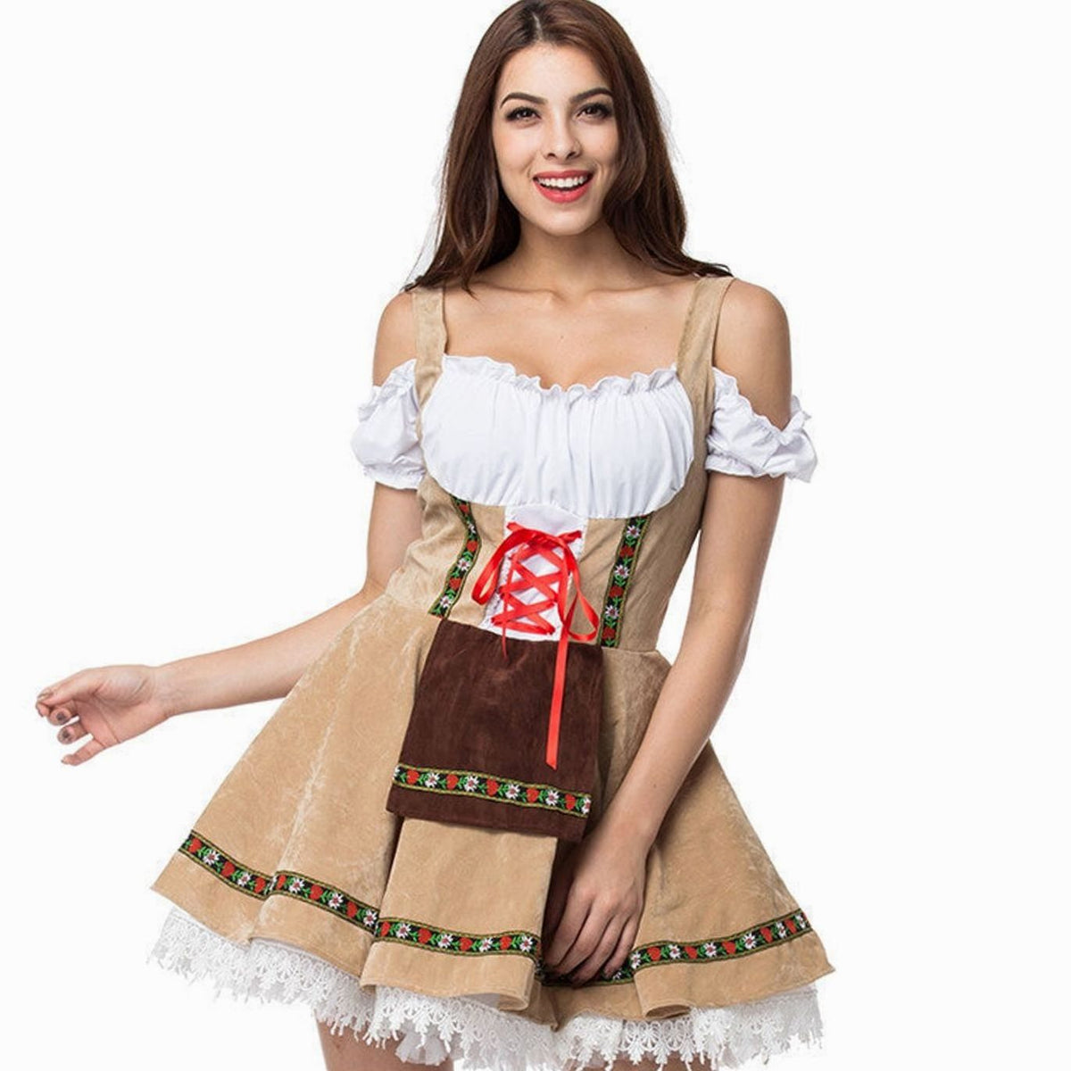 Marie Off-Shoulder Lace Corset Dirndl Dress