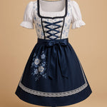 Elisabeth Tailored Floral Print Dirndl Dress