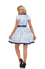Marlene Floral Lace Apron Dirndl Dress