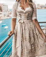 Elisabeth Lace Dirndl Dress with Apron