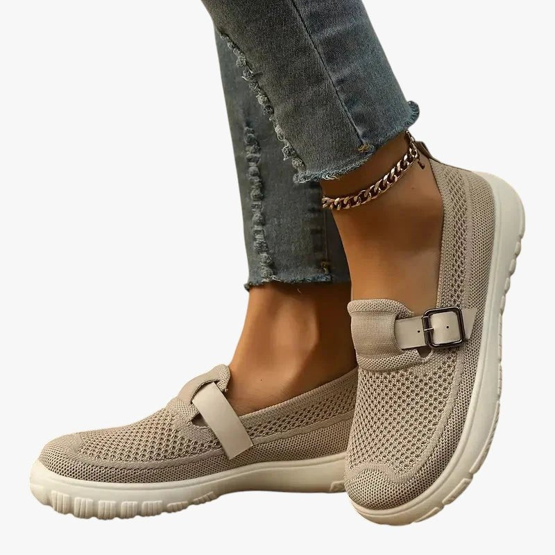 Annika Orthopedic Breathable Slip-On Shoes with Velcro Strap