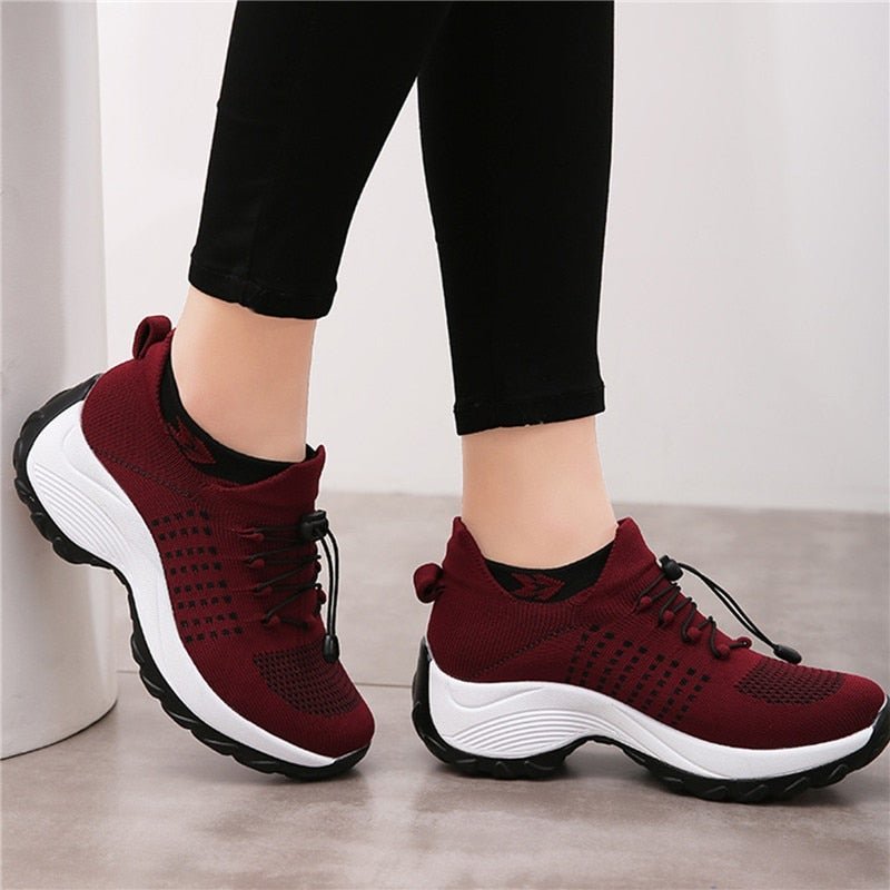 Lena Orthopedic Cushioned Platform Sneakers
