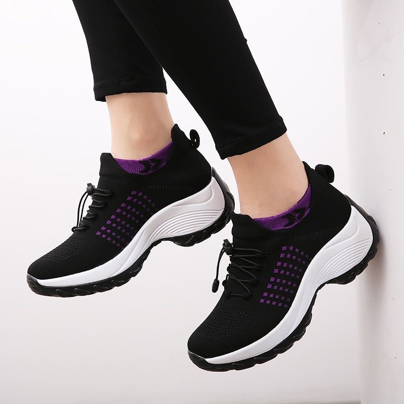Lena Orthopedic Cushioned Platform Sneakers