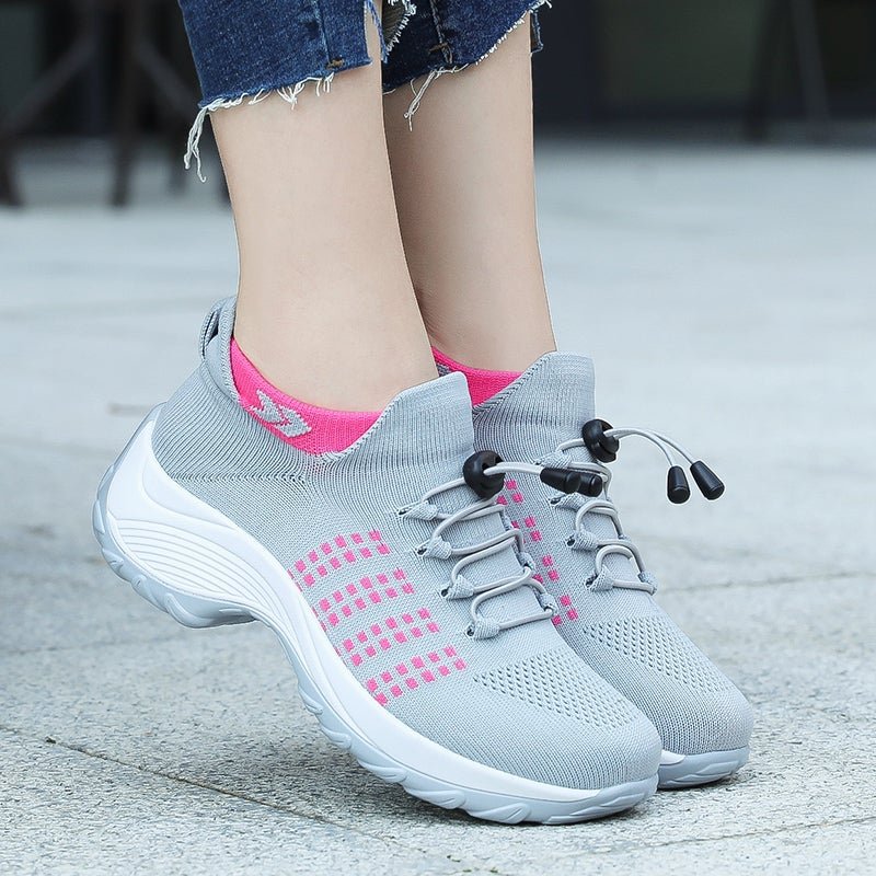 Lena Orthopedic Cushioned Platform Sneakers