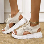 Hannah Orthopedic Knit Platform Sandals