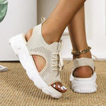 Hannah Orthopedic Knit Platform Sandals
