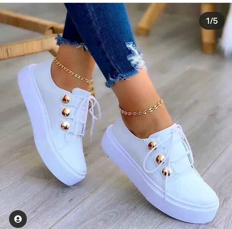 Clara Studded Orthopedic Platform Sneakers