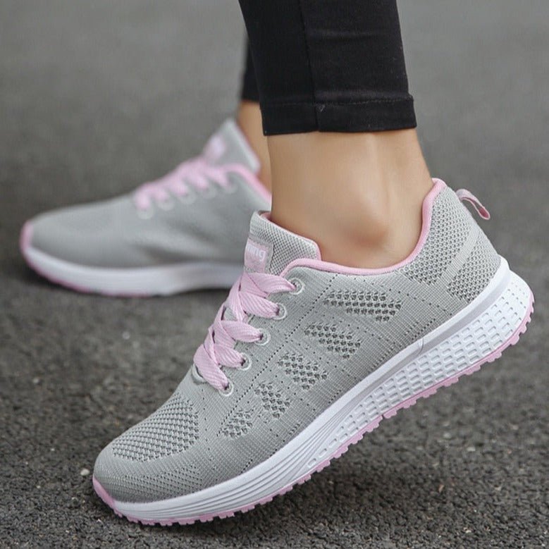 Leonie Orthopedic Lace-Up Sneakers with Breathable Knit Upper