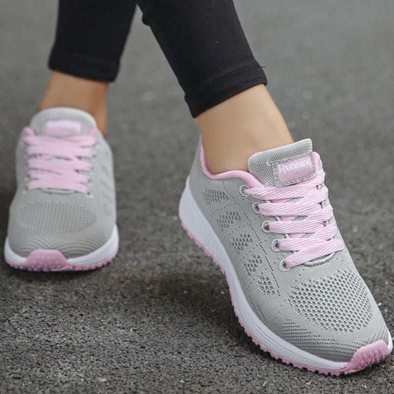 Leonie Orthopedic Lace-Up Sneakers with Breathable Knit Upper