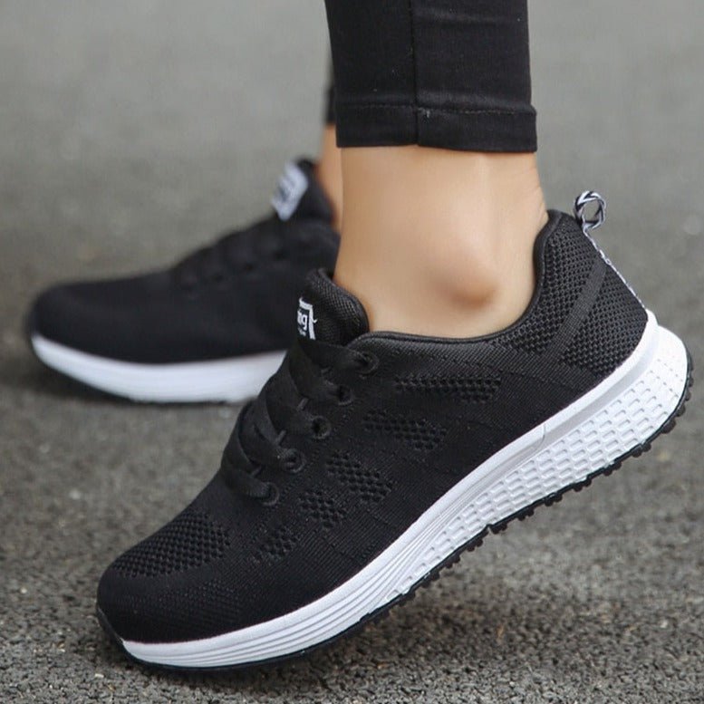 Leonie Orthopedic Lace-Up Sneakers with Breathable Knit Upper