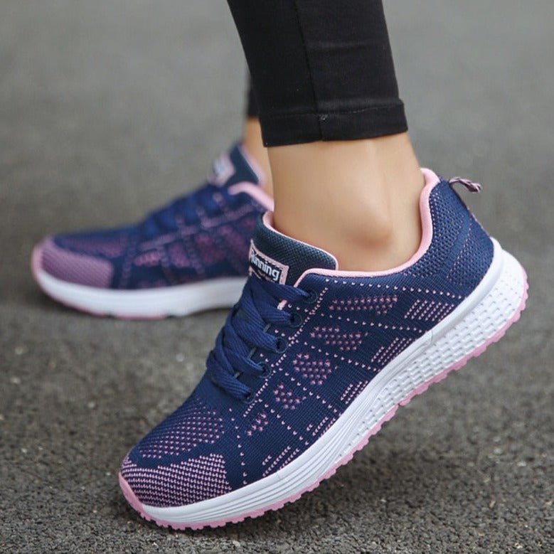 Leonie Orthopedic Lace-Up Sneakers with Breathable Knit Upper