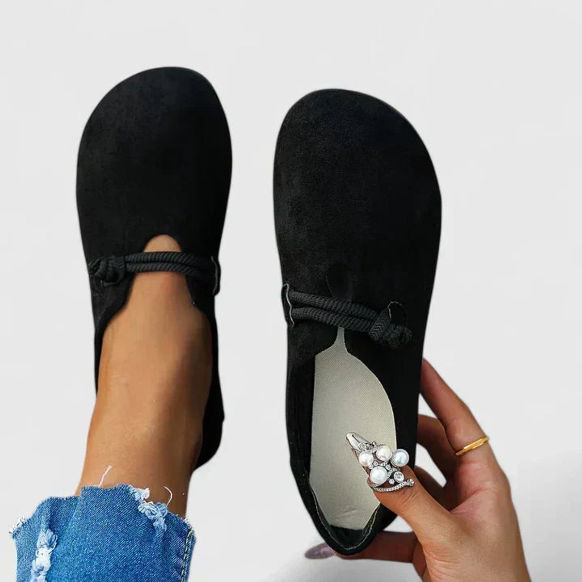 Nora Orthopedic Rope Slip-On Flats