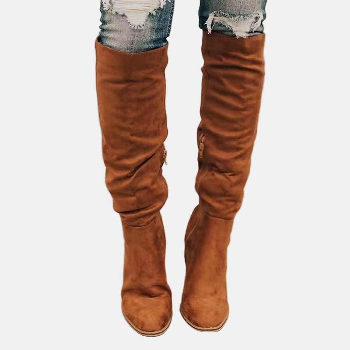 Johanna Over-the-Knee Boots with Block Heel