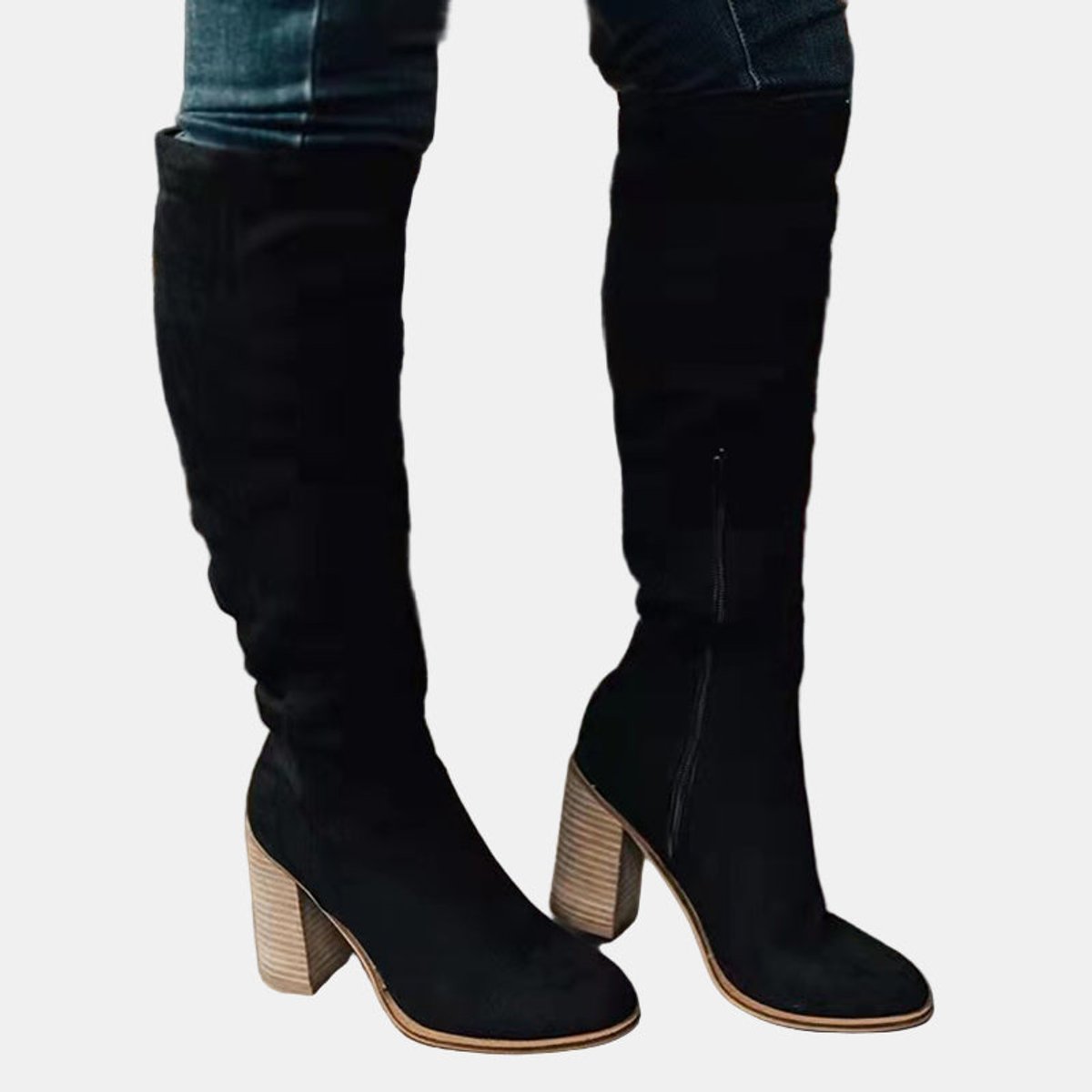Johanna Over-the-Knee Boots with Block Heel