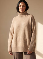 Sophie Oversized Turtleneck Knit Lounge Set Wide-Leg