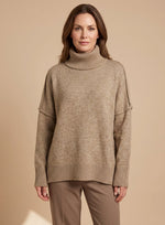 Sophie Oversized Turtleneck Knit Lounge Set Wide-Leg