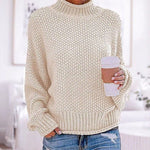 Lena Oversized Turtleneck Chunky Knit Sweater