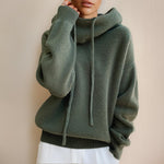 Elfriede Hooded Oversized Turtleneck Sweater
