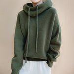 Elfriede Hooded Oversized Turtleneck Sweater