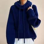 Elfriede Hooded Oversized Turtleneck Sweater