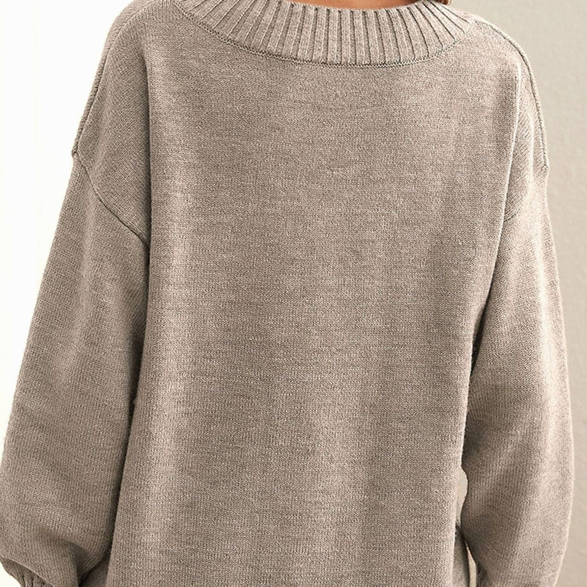 Frieda Oversized V-Neck Knit Sweater