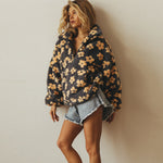 Emilia Floral Sherpa Fleece Pullover
