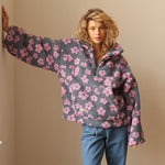 Emilia Floral Sherpa Fleece Pullover