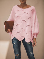 Frieda Oversized Hollow-Out Knit Sweater