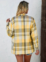 Mia Oversized Plaid Flannel Button-Down Shirt