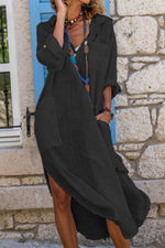 Sophie Oversized Linen Midi Summer Dress