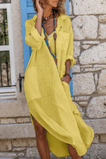 Sophie Oversized Linen Midi Summer Dress