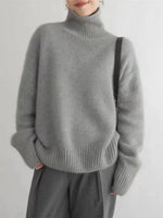 Clara Oversized Wool-Blend Turtleneck Sweater