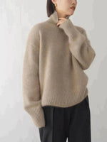 Clara Oversized Wool-Blend Turtleneck Sweater