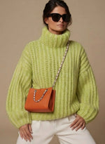 Charlotte Oversized Fluffy Turtleneck Sweater