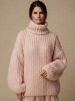 Charlotte Oversized Fluffy Turtleneck Sweater