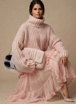 Charlotte Oversized Fluffy Turtleneck Sweater