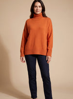 Clara Oversized Turtleneck Knit Sweater Long Sleeve