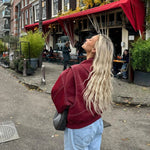 Elisabeth Oversized Faux Leather Bomber Jacket
